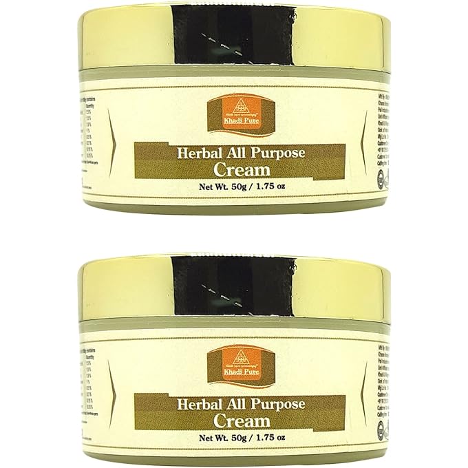 Khadi Pure Herbal All Purpose Cream, 50 ml (Pack of 2) - Image 1