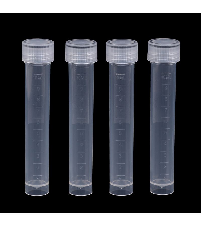20pcs 0.34oz Plastic Test Tubes Vials Sample Containers With Screw Cap For Powder Craft - Image 2