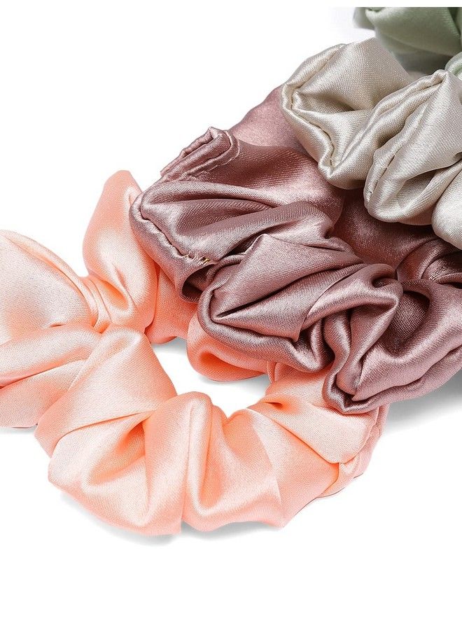 ACCESSHER 6 Pcs Hair Band For Women Scrunchies Satin Silk Hair Accessories Rubber Bands For Women Stylish Hair Rubber Bands Hair Ties Scrunchies Silk Elastic Band Hairband Women Ponytail Holder - Image 3