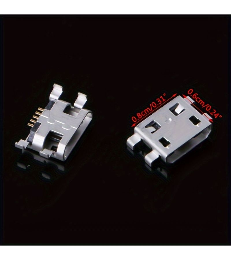 10 Pcs Micro USB 5 Pin Female Charger Mount Jack Connector Port Socket - Image 2