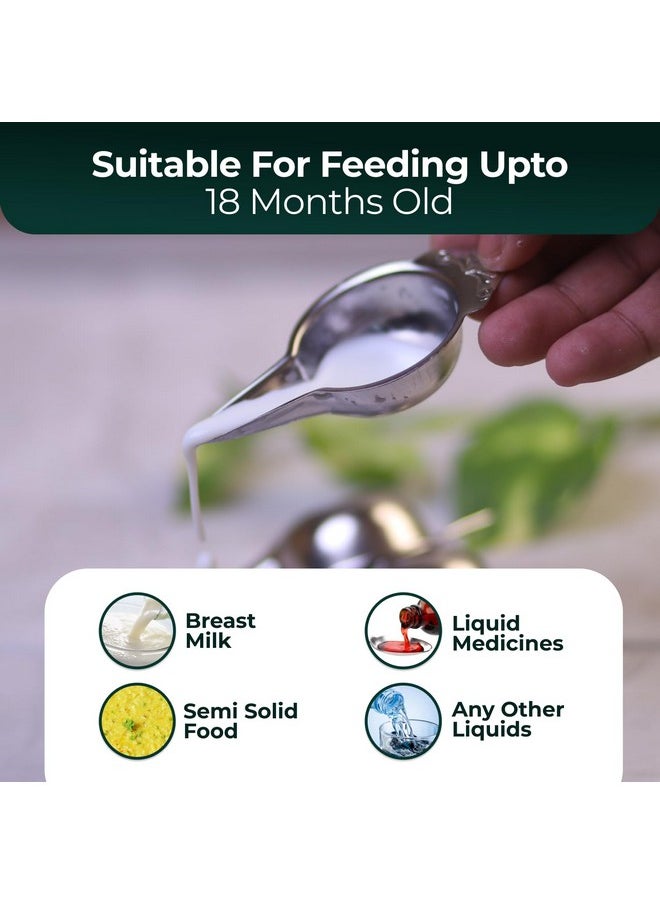 MARU Paladai For Baby Feeding Set Of 4-20Ml Each, New Born Baby Essentials - Multiple Uses As Milk Feeder, Medicine Dropper & Feeding Spoon - Perfect For Newborns And Babies Age 6 To 12 Months  - Image 3