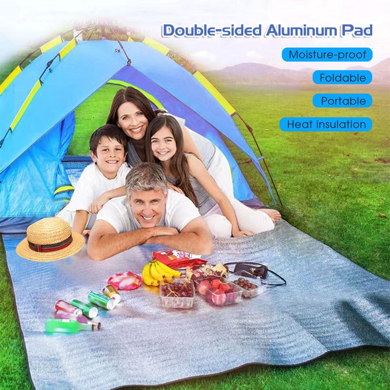 Camping Mat Picnic Blanket For Outdoor Beach 1m Aluminum Foil EVA Foam Sleeping Pad - Image 5