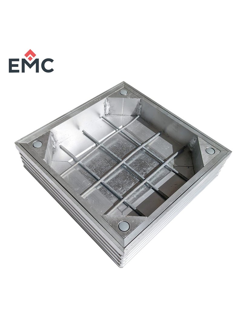 اي ام سي غطاء فتحة صرف صحي أرضية غائرة من EMC، صينية بلاط من الألومنيوم، مربع (80×80) - Image 3