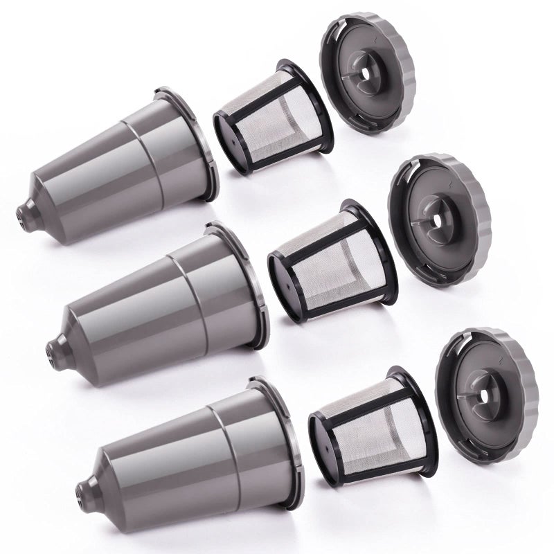 DSYJ for Keurig My K-Cup Reusable Coffee Filter, Brew Coffee or Tea, Fits K10 K15 K40/45 K55 K60/65 K70/75/79 Series with Sustainable Coffee Accessories, Gray 3 Pack - Image 1