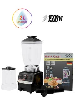SILVER CREST Silver Crest Blender – 1500W High-Performance Motor, 2 Jars, 8 Stainless Steel Blades, 2L Jar, Ice Crusher  - Image 1
