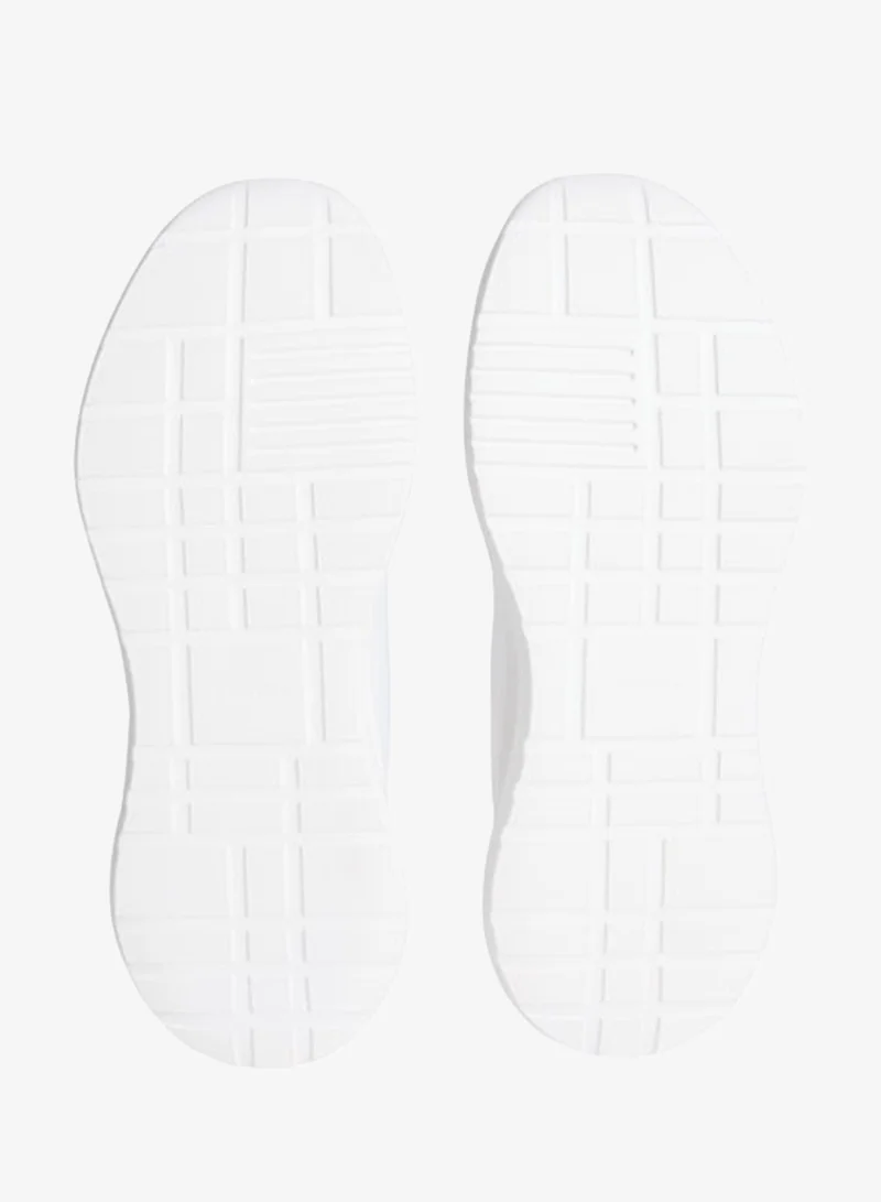 Calvin Klein Bright White/Silver Zermatt - Lightweight Runner Trainers for Women | Best Price UAE