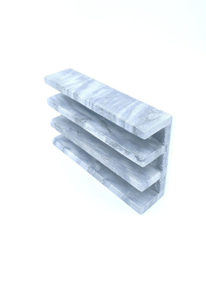 KRAFT CLOUDS Marble Stand for Plates, Tray, Dish | Holder Organizer Rack for Serving Plates | Home, Kitchen, Dining Table Accessory 9x5 Inch - Image 3