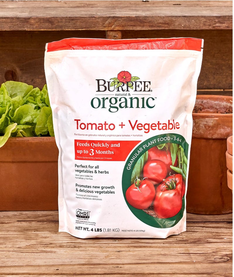 Burpee Organic Tomato & Vegetable Granular Plant Food, 4 lb - Image 5