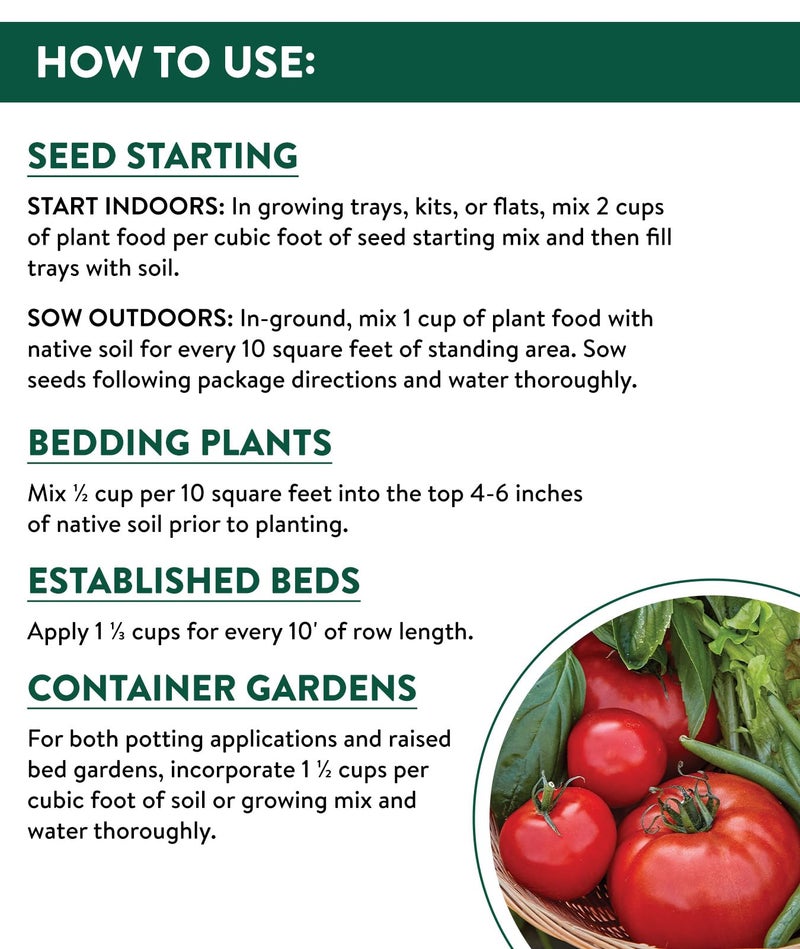 Burpee Organic Tomato & Vegetable Granular Plant Food, 4 lb - Image 4