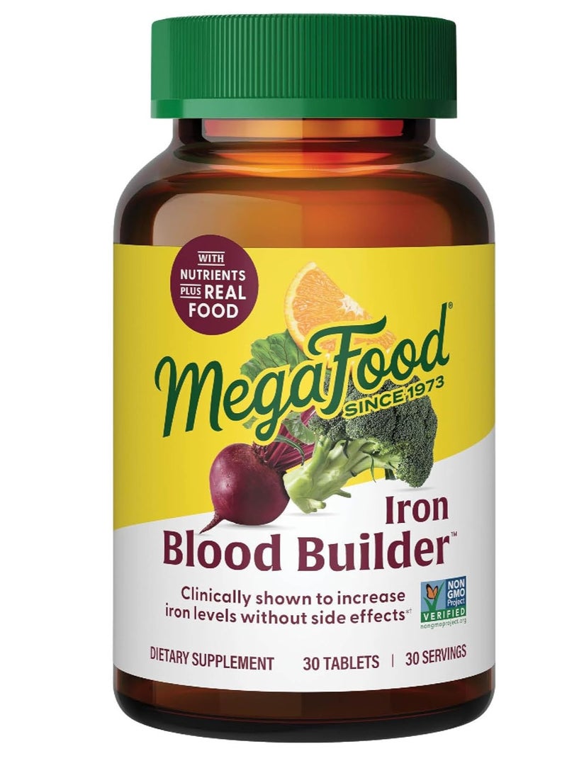 ميغافود Megafood, منشئ الدم، 30 قرصا - Image 1