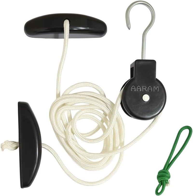 AARAM Overhead Shoulder Pulley Equipment Kit w/Rope for Physical Therapy, for Frozen Shoulder and Hand Physiotherapy Exercise and General Hand Movement Exercise. (Without Ball Bearing) - Image 2