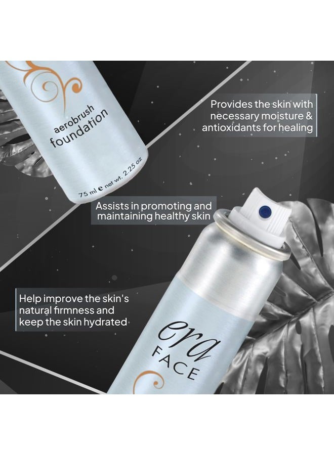 ERA Beauty ERA Face spray makeup (R8 Amber, 2.25 oz) - airbrush foundation, everyday, buildable, professional spray on cosmetics by Era Beauty - Image 4