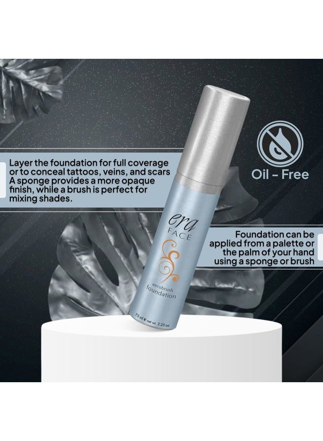 ERA Beauty ERA Face spray makeup (R8 Amber, 2.25 oz) - airbrush foundation, everyday, buildable, professional spray on cosmetics by Era Beauty - Image 5