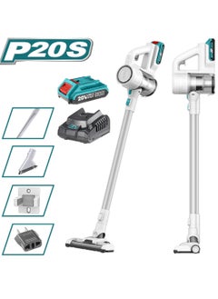 TOTAL Total Lithium-Ion Vacuum Cleaner 20V, 120W, with HEPA Filter, 0.8L Capacity, 2-Speed Settings, 35+ Minutes Runtime, Accessories & Battery - TVLI2006 for Home & Car Cleaning  - Image 2