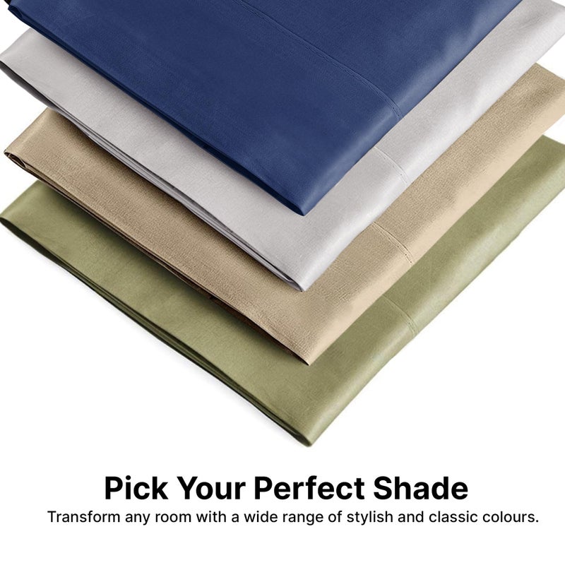 CGK Unlimited CGK Unlimited Queen Size Pillow Case Set of 4 - Soft  Premium Quality Microfiber Fabric - Blue Stripes 2  20x40  20x36 & 20x48  - Image 3