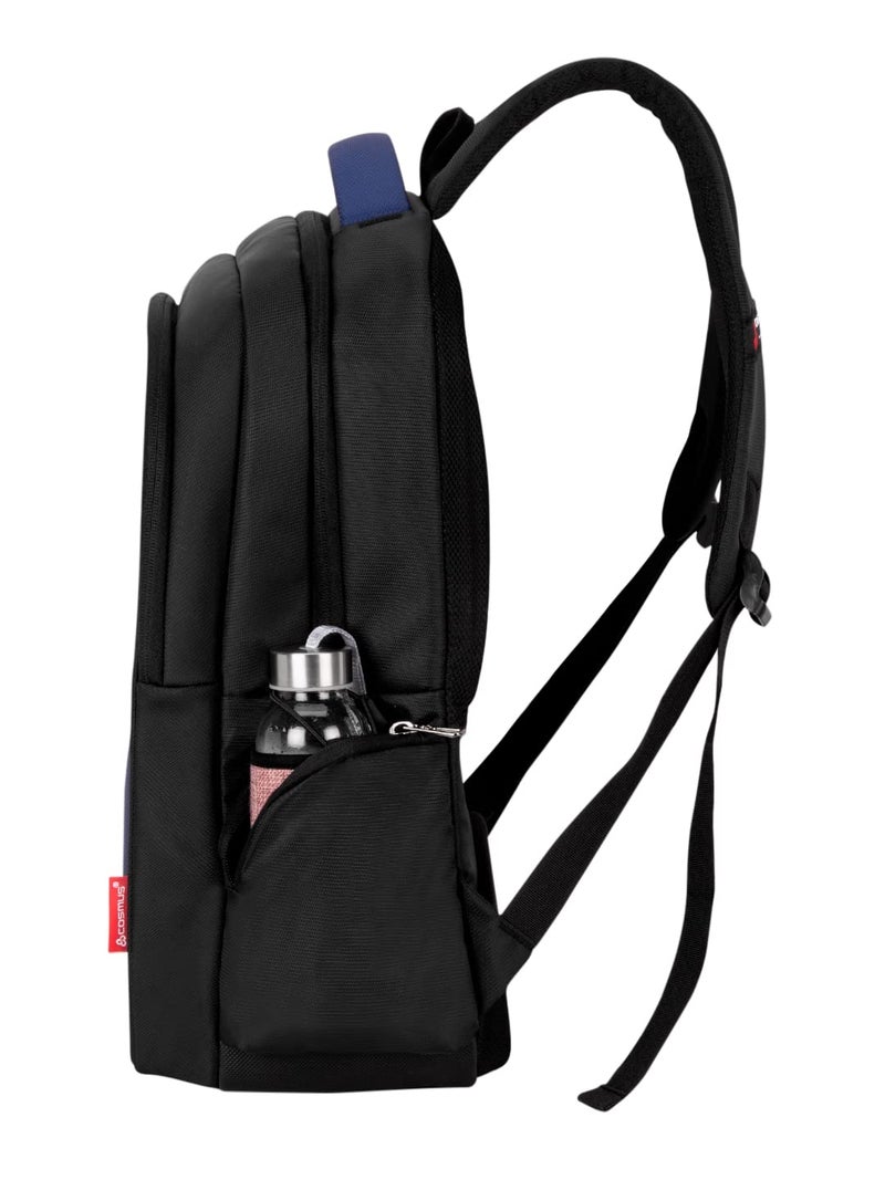 COSMUS Atomic 30 Litre Black + Navy Blue Laptop Backpack - Image 3