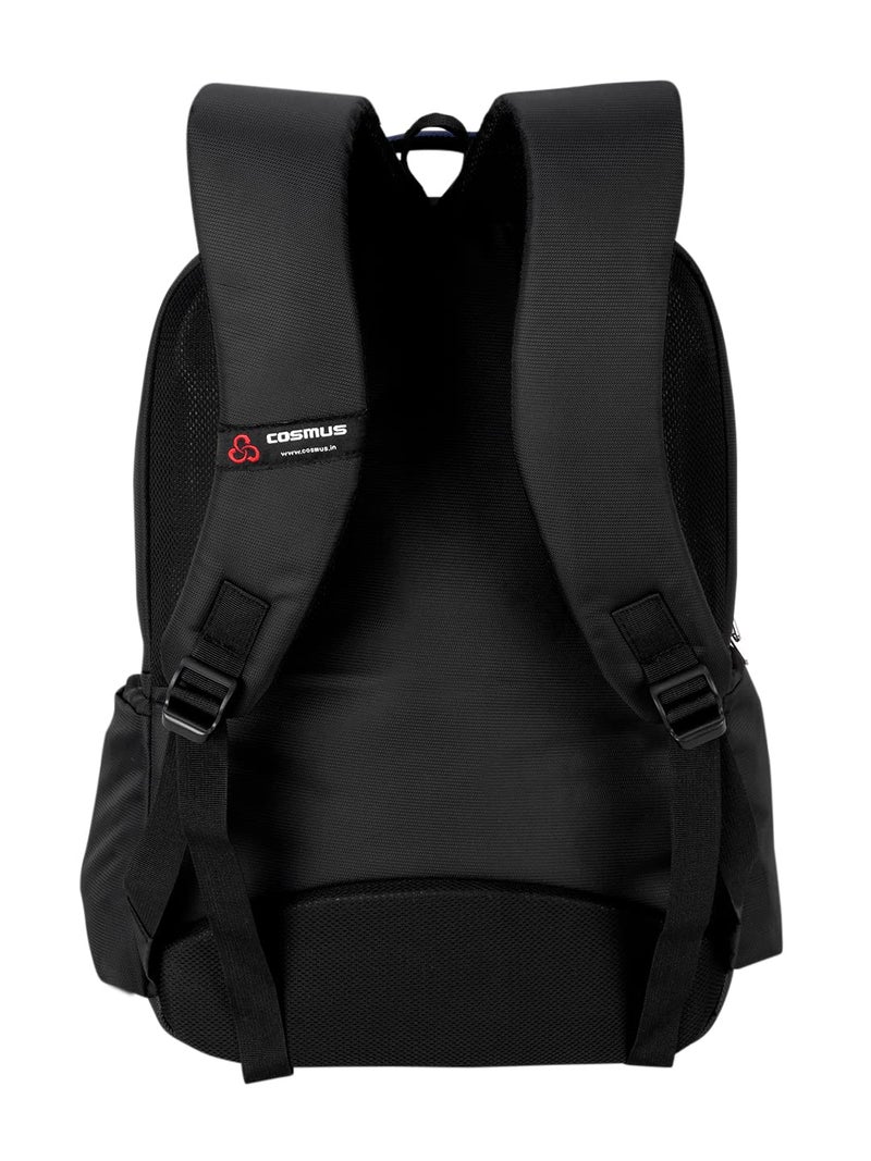 COSMUS Atomic 30 Litre Black + Navy Blue Laptop Backpack - Image 4
