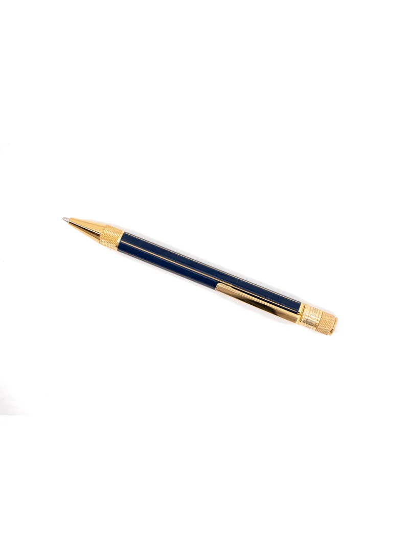 Ancora Omas Chic “Blue” Yellow Gold – Luxury Ballpoint Pen | Italian Design | 1950s Inspired Collection