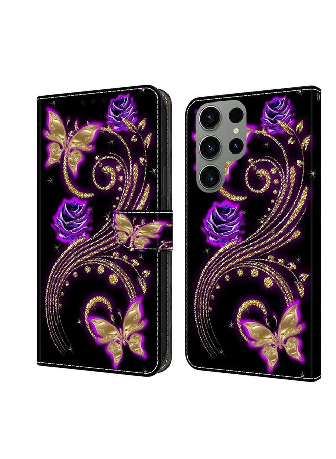 S-TOP Case For Samsung Galaxy S23 Ultra Crystal 3D Shockproof Protective Leather Phone Case - Image 1