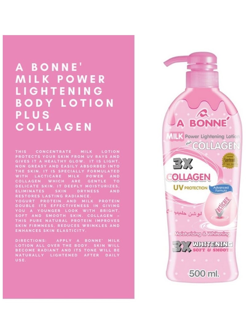 إيه بون لوشن ميلك باور لتفتيح البشرة بالكولاجين 500 مل - Image 3