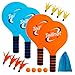 TEILLNET Beach Paddle Ball Set Family Games for Kids and Adults Badminton Set with 4 Rackets Indoor Outdoor Sports Toys Lawn Camping Backyards Yard Games Easter Basket Stuffers Gifts for Boys Girls - Image 2