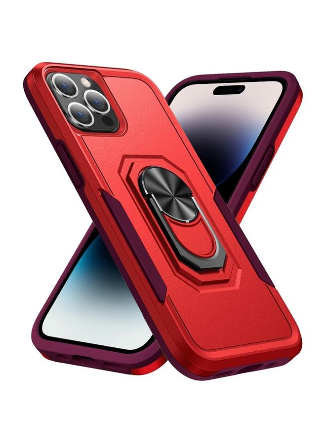 S-TOP Case For iPhone 14 Pro Ring Kickstand Heavy Duty Shockproof Phone Case - Image 1
