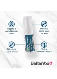 BetterYou BetterYou D1000 Vegan Vitamin D Oral Spray - Convenient Alternative for Tablets - Plant-Origin - Promotes Strong Bones, Teeth and Immune System - Aid in Calcium Absorption - 100 Daily Doses - 0.5 oz  - Image 3