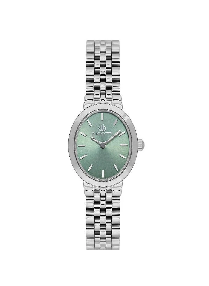 BIGOTTI Bigotti - Quotidiano Women Watch | Stainless Steel Band |Brass Case | Analog | Oval Dial | Mineral Glass | Japanese Quartz | Water Resistant 30 Meters