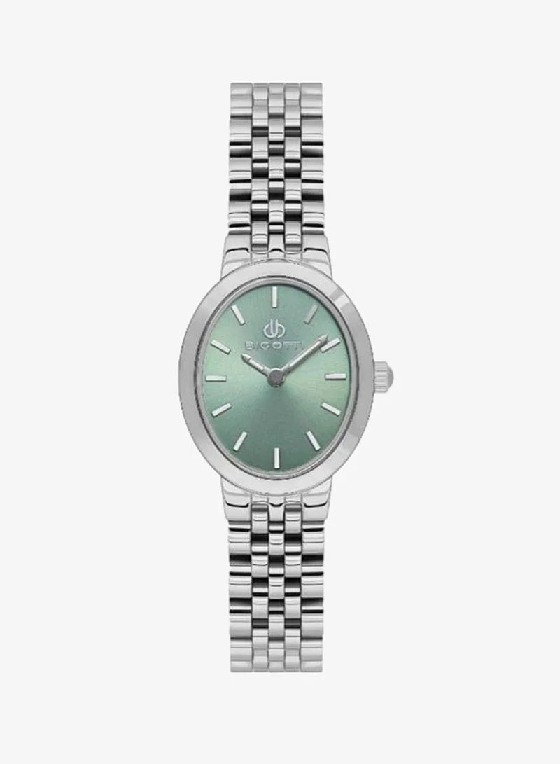 BIGOTTI Bigotti - Quotidiano Women Watch | Stainless Steel Band |Brass Case | Analog | Oval Dial | Mineral Glass | Japanese Quartz | Water Resistant 30 Meters