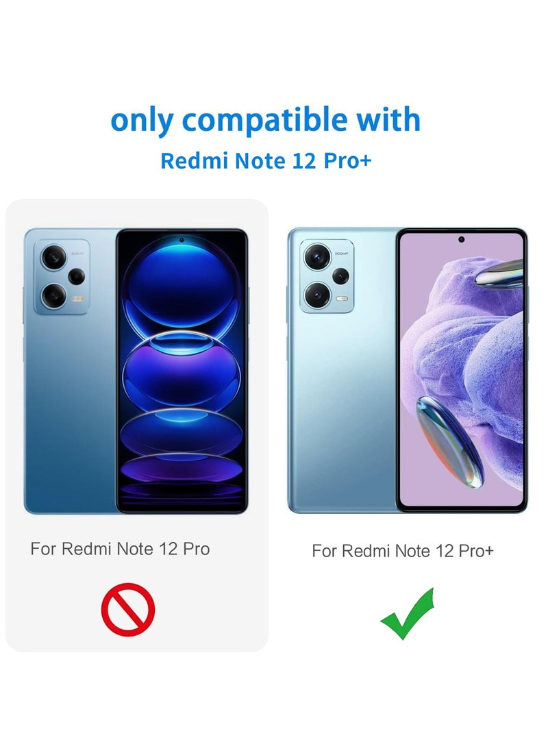 بورتوني غطاء Redmi Note 12 Pro Plus 5G غطاء خلفي ناعم من مادة TPU مرن وناعم من السيليكون غير لامع مع حماية الكاميرا لهاتف Xiaomi Redmi Note 12 Pro Plus 5G  - Image 2
