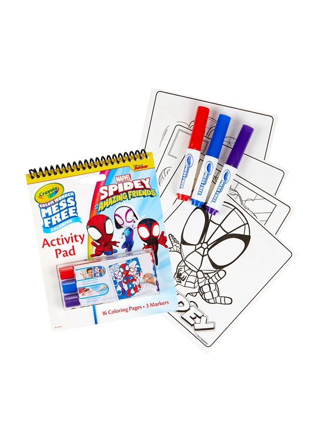 Crayola Color Wonder Mess Free Spidey And His Amazing Friends Activity Pad And Markers