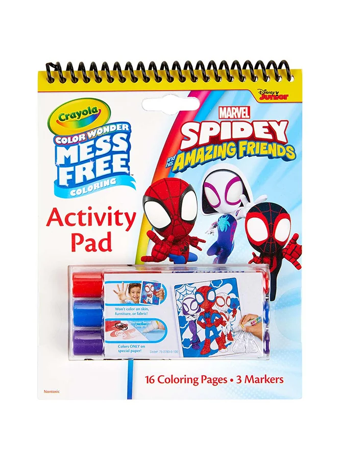 Crayola Color Wonder Mess Free Spidey And His Amazing Friends Activity Pad And Markers