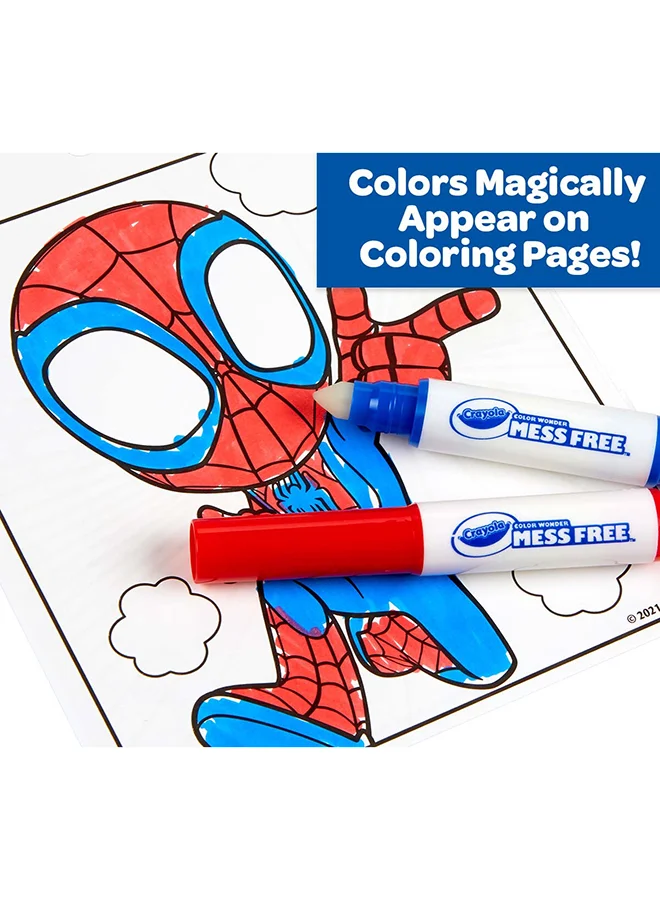 كرايولا Color Wonder Mess Free Spidey And His Amazing Friends Activity Pad And Markers