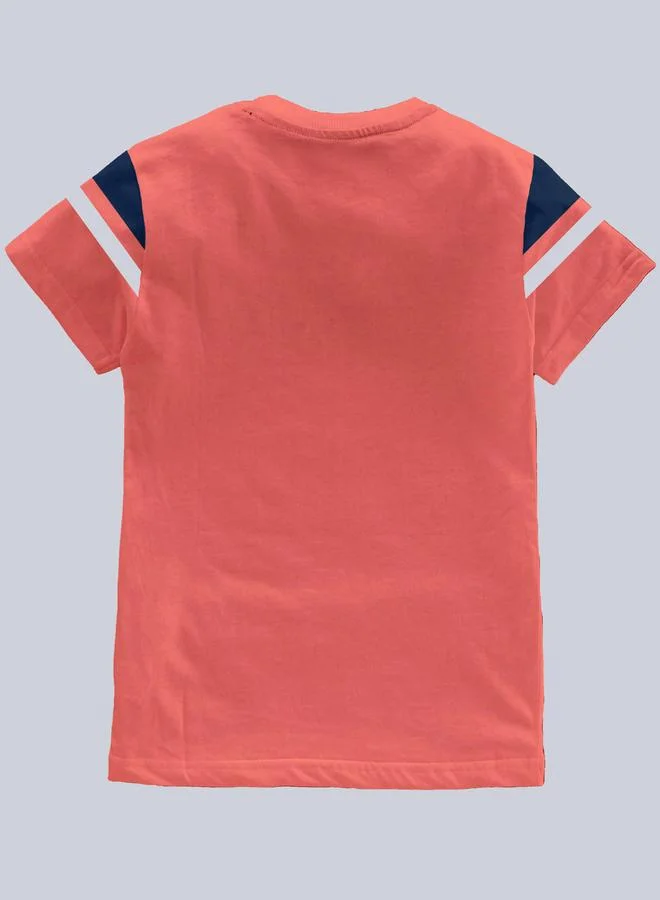 CODEZ Boys Pink Graphic Soccer T-Shirt