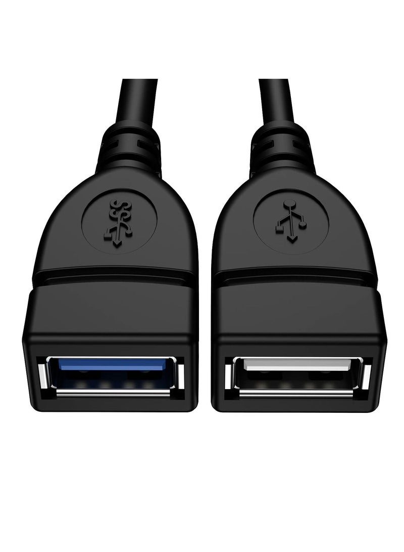 KASTWAVE USB 3.0 Splitter Cable Female to Dual Male, 1 to 2 Sync Data Charging Converter, Extension Cable Cord for PC Car Laptop U Disk Network Card Hard Disk 2pack - Image 4