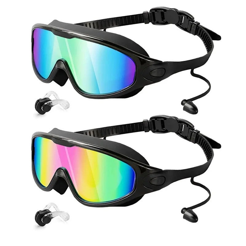 Bluejw Professional Wide Vision Anti Fog Swimming Goggles with Earplug No Leaking UV Protection Swim Goggles for Women Men Adult - Image 3