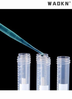 WAOKN 100PCS 3ML Pipettes, Disposable Pasteur Pipette, Eye Dropper, Plastic Liquid Droppers for Essential Oils, Graduated, Dispensing, Measuring, Watering, Interval 0.5ml,Laboratory Experiment Clear  - Image 5
