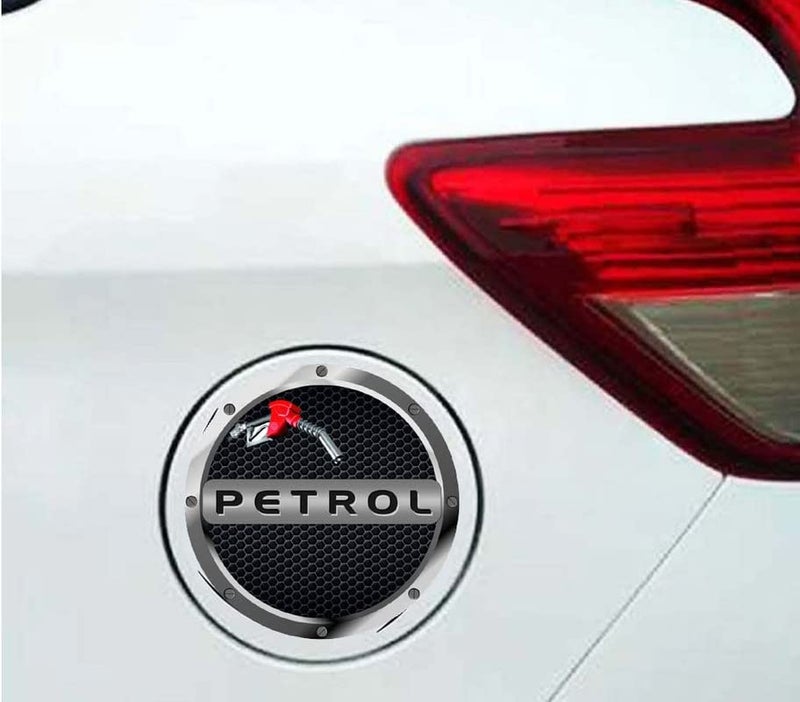 Auto E-Shopping Car Tank Petrol Sticker Sign Round Shape Vinyle Universal Size 5" x 5", Self-Adhesive - Image 2