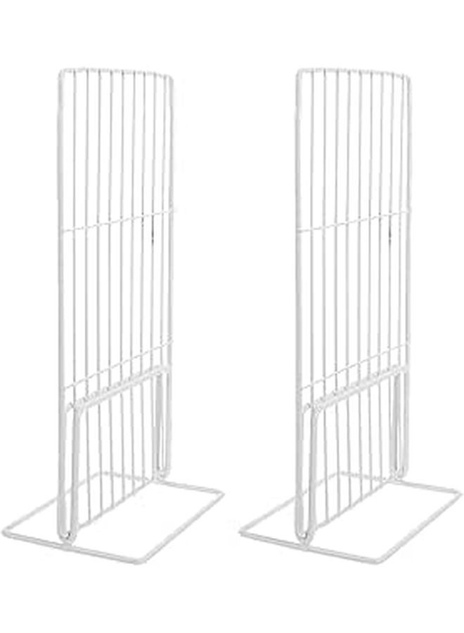 2pcs Freezer Shelf Organizer 17x29cm Wire Mesh Removable Refrigerator Divider for Home and Commercial Food Storage - Image 1