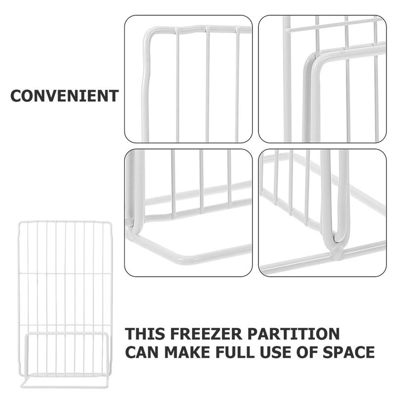 2pcs Freezer Shelf Organizer 17x29cm Wire Mesh Removable Refrigerator Divider for Home and Commercial Food Storage - Image 4