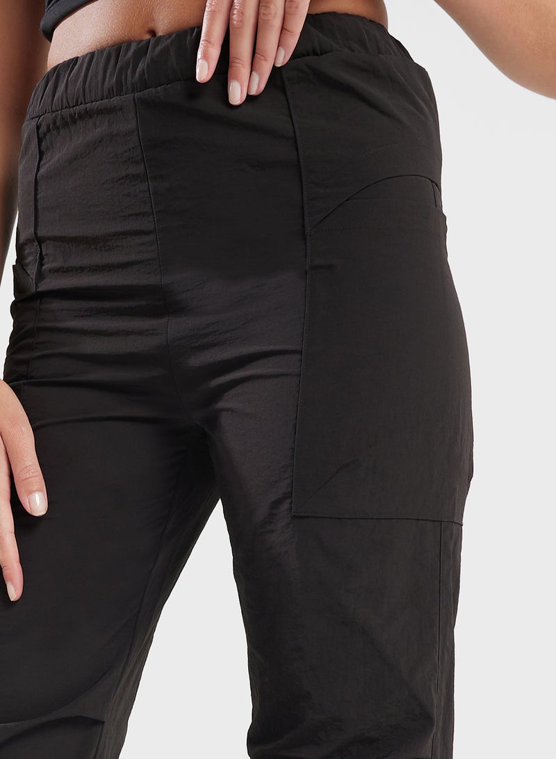FRWD Elasticised Waist Wide Leg Parachute Pants  - Image 4