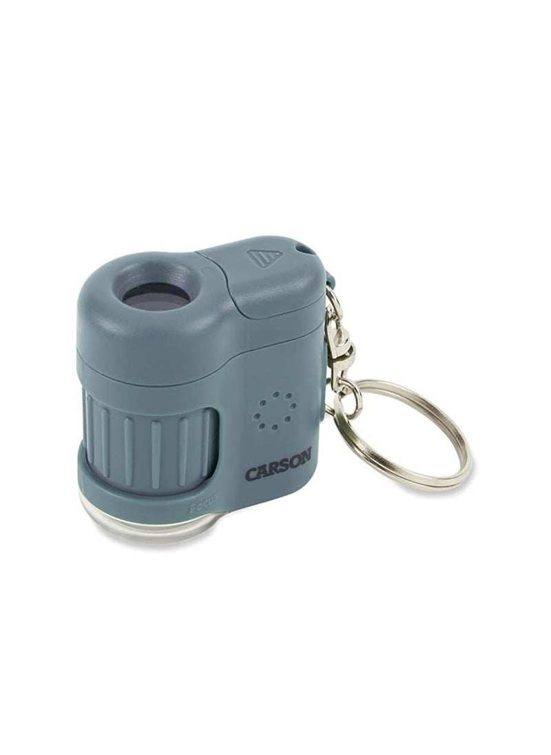Carson Carson MicroMini 20x LED Lighted Pocket Microscope with Built-In UV and LED Flashlight - Blue  - Image 1