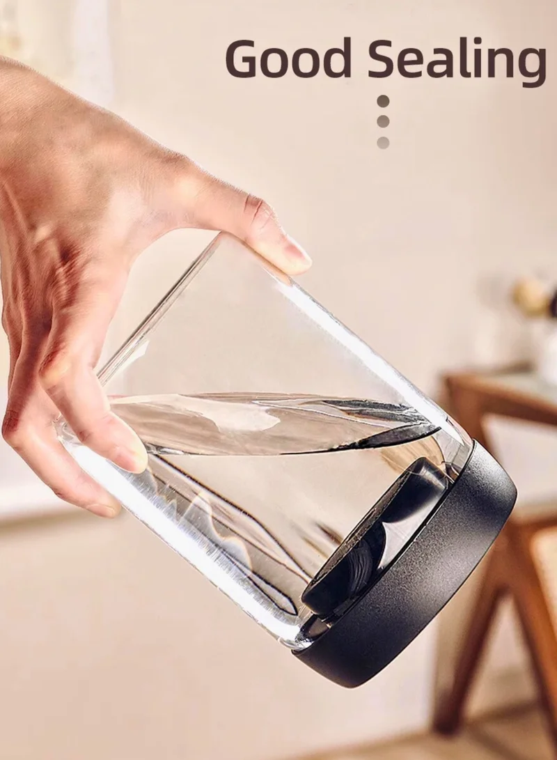 1Chase 600 Vacuum Sealed Borosilicate Glass Jars – 600ML Airtight Food Containers for Kitchen & Pantry (Set of 2)  | Best Price UAE