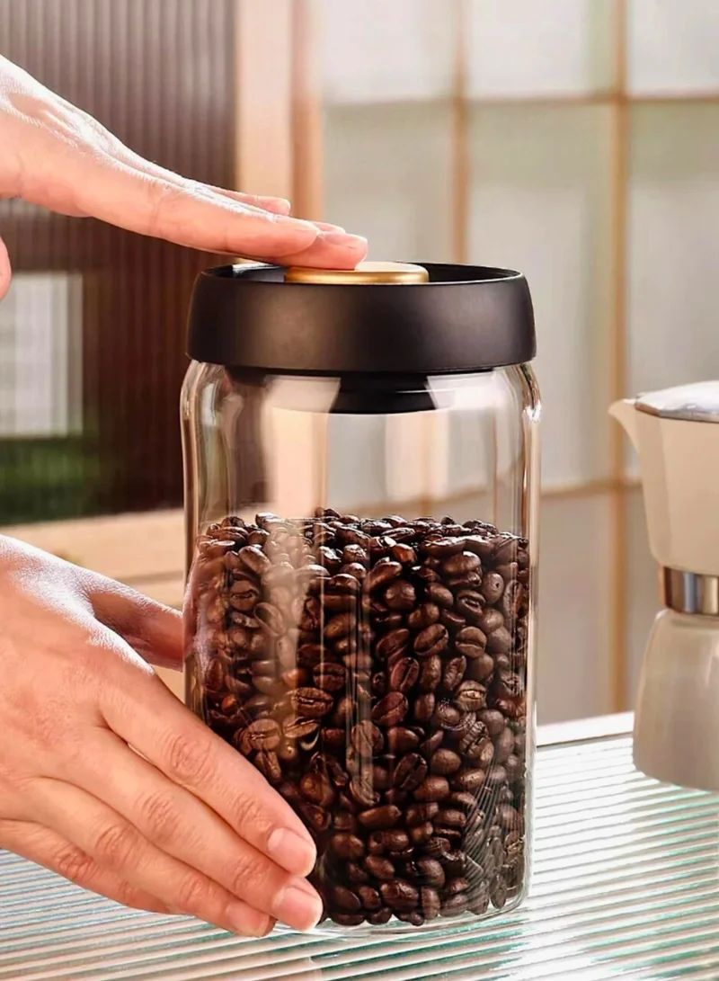 1Chase 600 Vacuum Sealed Borosilicate Glass Jars – 600ML Airtight Food Containers for Kitchen & Pantry (Set of 2)  | Best Price UAE