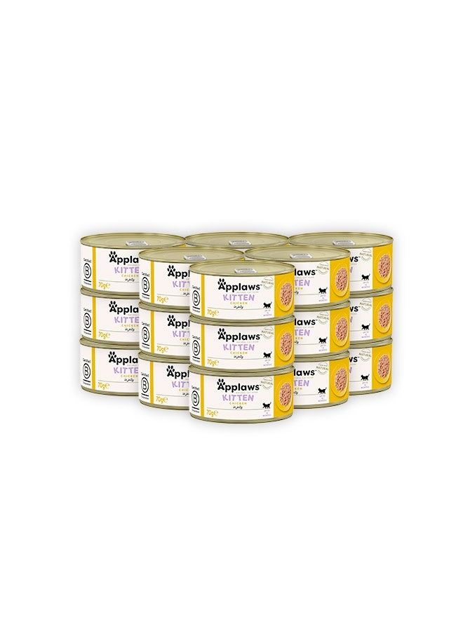 Applaws Chicken Kitten Wet Food - 70G ( Pack Of 24) - Image 1