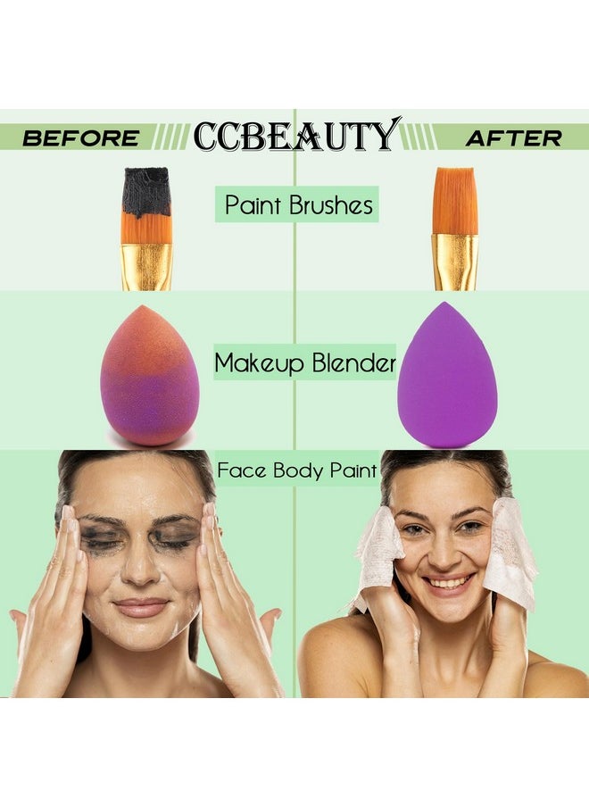 CCbeauty - Paint Brush Cleaner Reconditioner And Restorer Fast Remove Oil Waterbased Face Paint Brushes Airbrushes Acrylic Watercolor Makeup Safe Cleaning Solution Artist Tools50Ml - Image 1