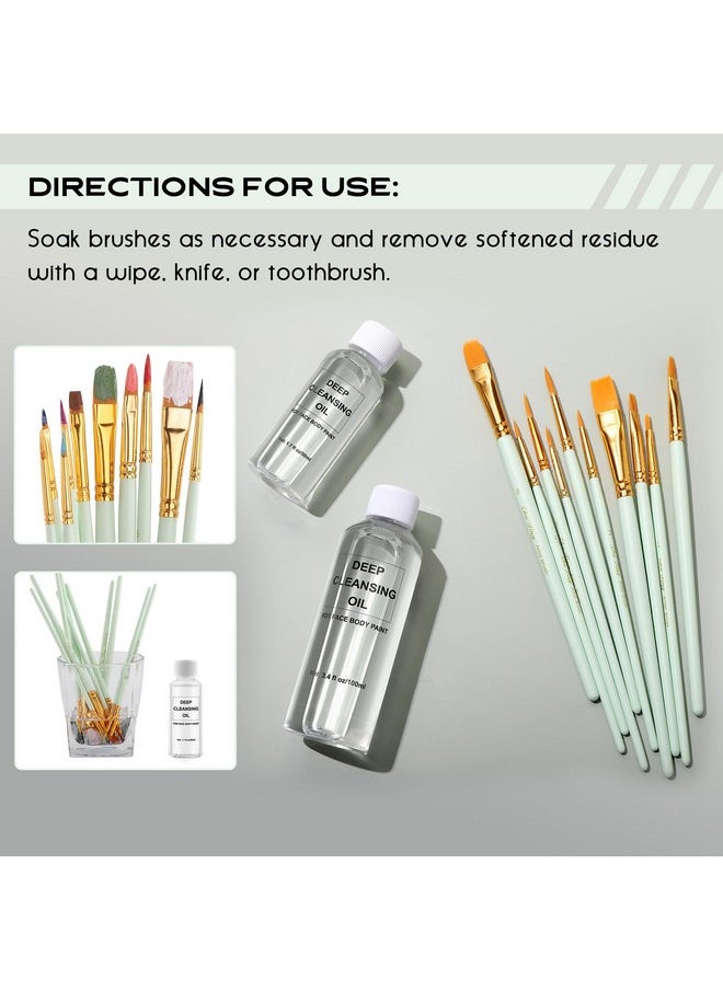 CCbeauty - Paint Brush Cleaner Reconditioner And Restorer Fast Remove Oil Waterbased Face Paint Brushes Airbrushes Acrylic Watercolor Makeup Safe Cleaning Solution Artist Tools50Ml - Image 1