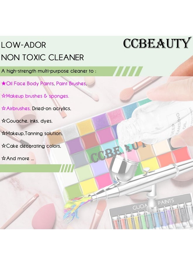 CCbeauty - Paint Brush Cleaner Reconditioner And Restorer Fast Remove Oil Waterbased Face Paint Brushes Airbrushes Acrylic Watercolor Makeup Safe Cleaning Solution Artist Tools50Ml - Image 1