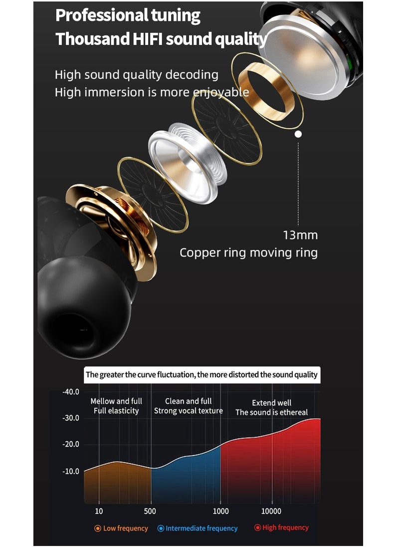 A & O - EarBuds with Touchscreen, Bluetooth Earbuds, True Wireless Eearbuds. ANC Wireless Earbuds, Bluetooth 5.4 Sports Earphone, Wireless Headphones TWS Earbuds, Smart Touch Screen, LCD Touch Screen Display Earphone - Arabic supported - Image 1