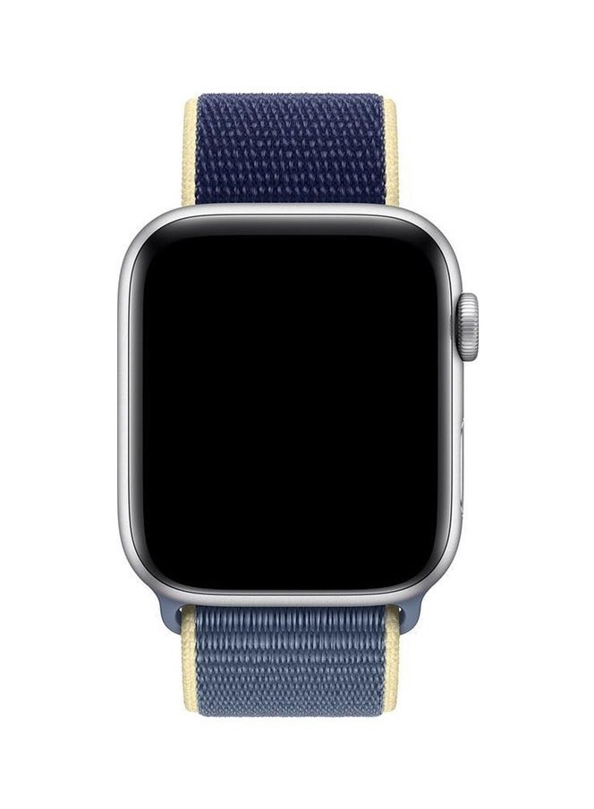 CATANES Nylon Woven Sport Strap for Apple Watch Trail Band 49mm 45mm 44mm iWatch Series Ultra/8/7/SE/6/5/4/3/2/1 Alaskan Blue - Image 3